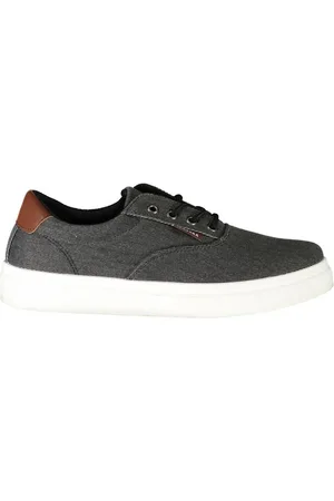 Carrera Schoenen, Heren, Zwart, 42 EU, Polyester, Zwarte Polyester Sneaker met Veters