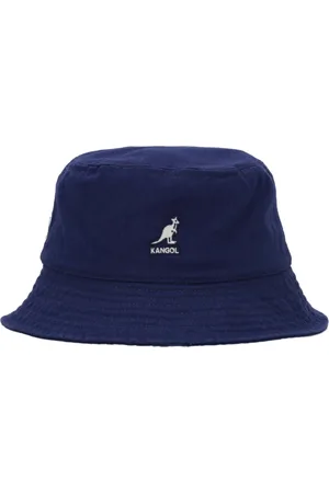 Kangol Accessoires, unisex, Blauw, S, Katoen, Starry Gewassen Bucket Hoed