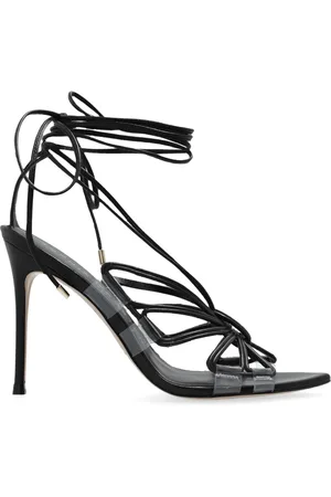 SOPHIA WEBSTER Schoenen, Dames, Zwart, 37 1/2 EU, Leer, Hoge hakken sandalen 