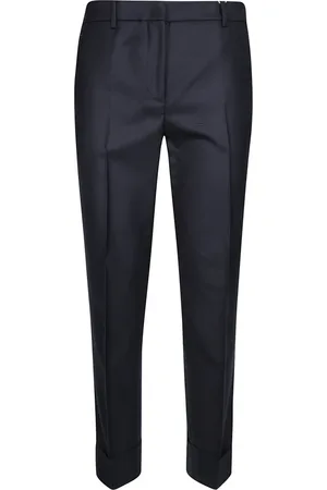 Incotex Broeken, Dames, Blauw, M, Flanellen Broek