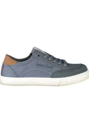Carrera Schoenen, Heren, Blauw, 42 EU, Polyester, Blauwe Polyester Sneaker met Veters