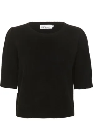 Karen by Simonsen Truien, Dames, Zwart, 2Xs, Effen Trui Meteoriet