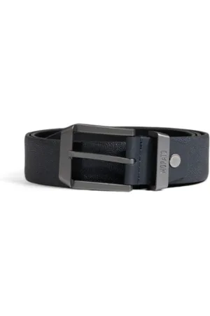 Antony Morato Accessoires, Heren, Blauw, S, Leer, Blauw leren herenriem
