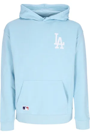 New Era Sweatshirts & Hoodies, Heren, Blauw, L, Katoen, Dodgers Lichtgewicht Hoodie Blauw/Wit