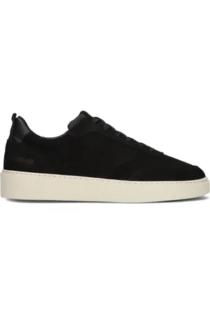 rehab Schoenen, Heren, Zwart, 42 EU, Suède, Zwarte Lage Top Sneakers Oliver