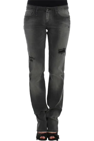 Costume National Jeans, Dames, Grijs, W24, Denim, Grijze Straight Leg Denim Vreugde