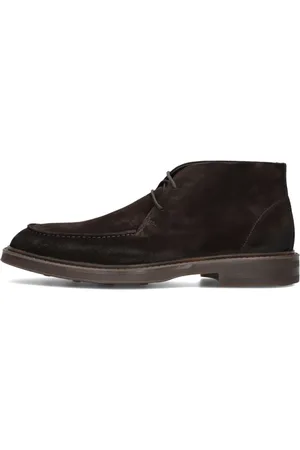 Giorgio Schoenen, Heren, Bruin, 41 EU, Suède, Bruine Suède Veterschoenen