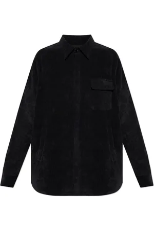 Dolce & Gabbana Overhemden, Heren, Blauw, XL, Polyester, Ribfluwelen jas