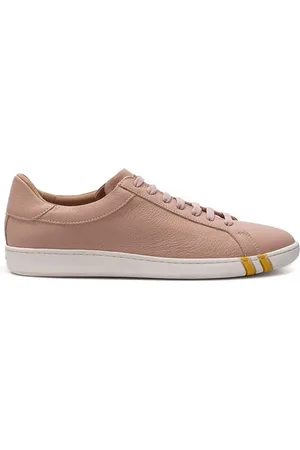 Bally Schoenen, Dames, Roze, 40 EU, Katoen, Elegant Cotton Leather Sneakers