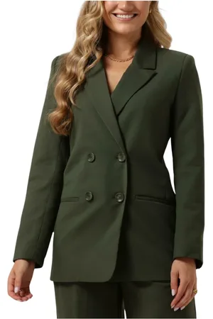 Gestuz Jassen, Dames, Groen, S, Donkergroene Blazers Paulagz Blazer