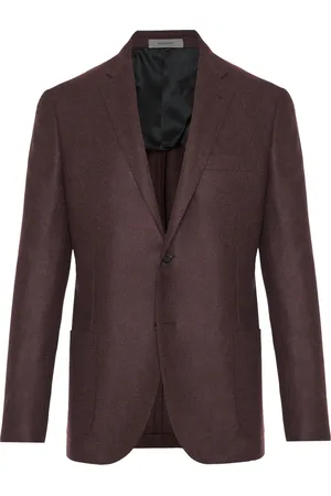 corneliani Jassen, Heren, Paars, L, Wol, Wol Kasjmier Jas Drop 7