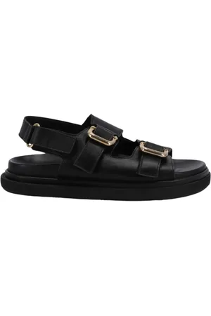 ALOHAS Schoenen, Dames, Zwart, 39 EU, Leer, Harper Sandal