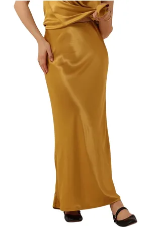 Circle Of Trust Rokken, Dames, Geel, L, Gouden Maxi Rok Monroe Stijl