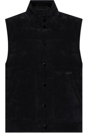 Dolce & Gabbana Jassen, Heren, Zwart, L, Geribd vest
