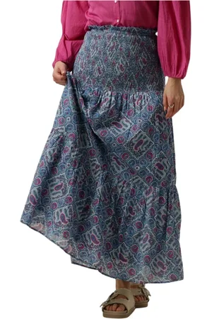 Antik Batik Rokken, Dames, Veelkleurig, L, Lange Rok Zena Multi-Kleur