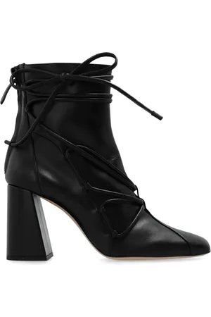 SOPHIA WEBSTER Schoenen, Dames, Zwart, 37 EU, Leer, Gehakte enkellaarzen 