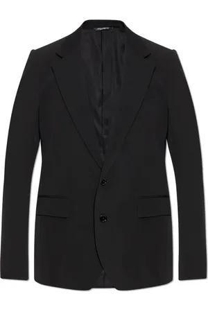 Dolce & Gabbana Jassen, Heren, Zwart, L, Wol, Wollen jas