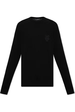 Dolce & Gabbana Truien, Heren, Zwart, S, Kasjmier, Trui met logo