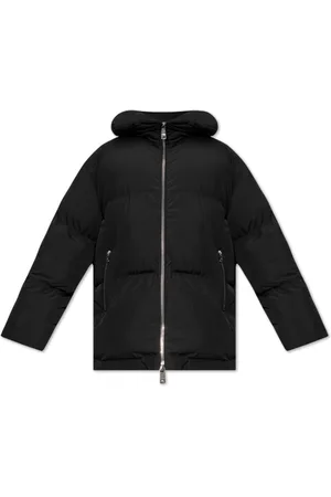 Dolce & Gabbana Jassen, Dames, Zwart, 2Xs, Leer, Jas met kraag