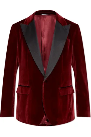 Dolce & Gabbana Jassen, Heren, Rood, XL, Fluwelen blazer
