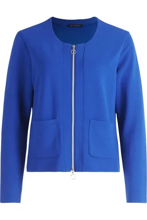 Betty Barclay Jassen, Dames, Blauw, 2Xl, Leer, Gestructureerde Jas voor veelzijdige Outfits