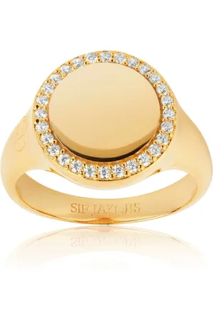 Sif Jakobs Accessoires, Dames, Geel, 58 MM, Follina Grande Goud Vergulde Ring