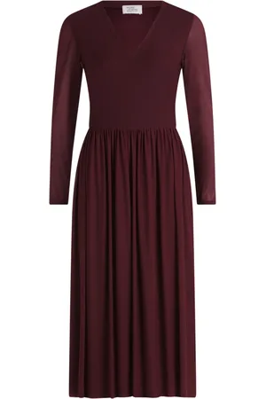 Vera Mont Kleedjes, Dames, Rood, 3Xl, Leer, Effen Maxi Jurk