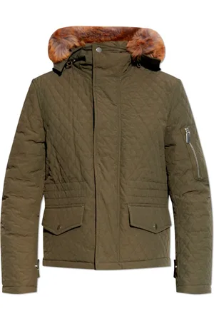 Burberry Jassen, Dames, Groen, M, Katoen, Jas met Afneembare Kraag