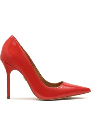 Kazar Schoenen, Dames, Rood, 36 1/2 EU, Leer, Rode gelakte stiletto