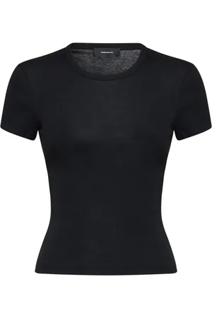 WARDROBE.NYC Tops, Dames, Zwart, L, Katoen, Zwarte T-shirts en Polos