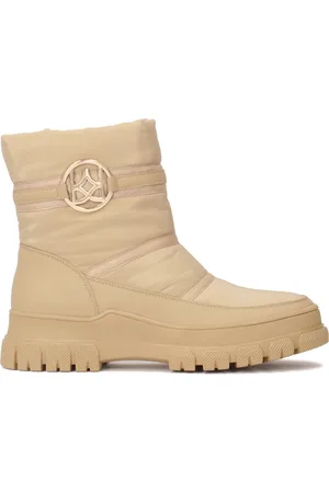 Kazar Schoenen, Dames, Bruin, 38 EU, Leer, Geïsoleerde sneeuwlaarzen van stof en leer