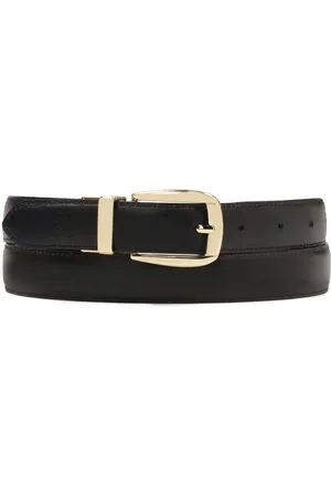 Kazar Accessoires, Dames, Zwart, 100 CM, Leer, Zwarte dubbelzijdige band