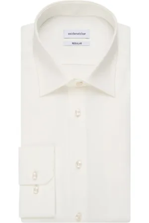 Seidensticker Overhemden, Heren, Wit, 2Xl, Katoen, Wit Business Overhemd Lange Mouw