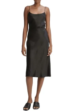 Vince Kleedjes, Dames, Zwart, M, Satijn, Satijnen Slip Rok