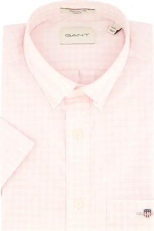 GANT Overhemden, Heren, Roze, 2Xl, Katoen, Casual Roze Overhemd