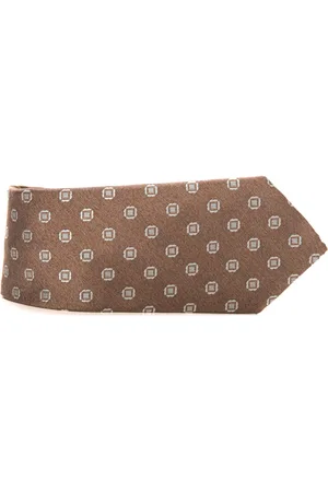 CANALI Accessoires, Heren, , ONE Size, Zijden Geometrische Fantasie Stropdas