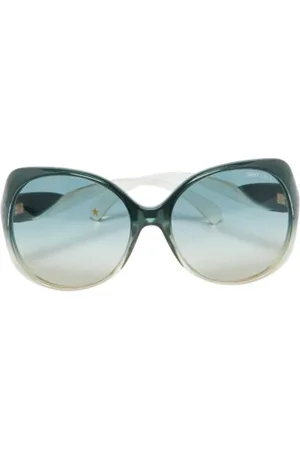Jimmy Choo Pre-owned, Dames, Groen, ONE Size, Pre-owned Acetate sunglasses