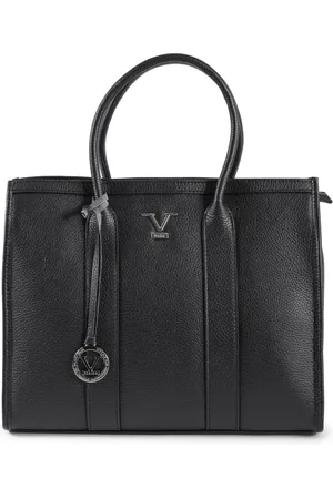 19V69 Italia Tassen, Dames, Zwart, ONE Size, Leer, Italiaanse leren handtas