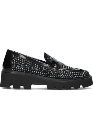 Lodi Schoenen, Dames, Zwart, 37 EU, Leer, Dames Instappers Zwart Leer