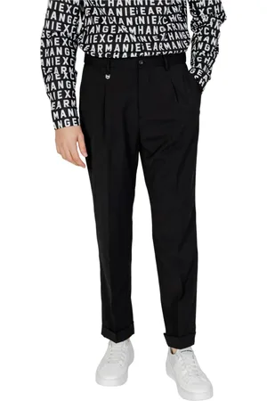 Antony Morato Broeken, Heren, Zwart, S, Polyester, Zwarte broek met rits en knoopsluiting