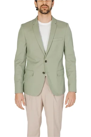 Antony Morato Jassen, Heren, Groen, 2Xl, Katoen, Groene Blazer Met Knoopsluiting