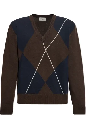 OFFICINE GENERALE Truien, Heren, Bruin, M, Wol, Wollen trui