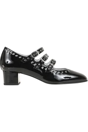 Carel Schoenen, Dames, Zwart, 38 EU, Leer, Zwarte Mary Janes Pumps