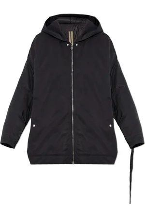 Rick Owens Jassen, Dames, Zwart, S, Katoen, Peter Oversized Jas