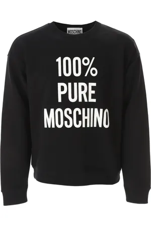 Moschino Sweatshirts & Hoodies, Heren, Zwart, 2Xl, Katoen, Pure Sweatshirt Lange Mouwen Zwart
