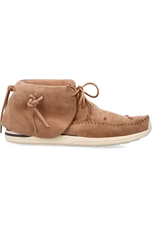 VISVIM Schoenen, Heren, Bruin, 42 EU, Suède, Kameel Sneakers Lhamo-Folk Stijl