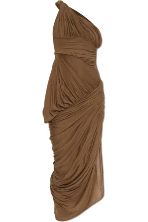 Rick Owens Kleedjes, Dames, Bruin, M, Katoen, Jurk Lido