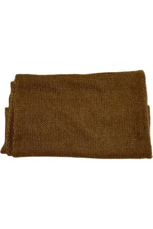 LU REN Accessoires, unisex, Bruin, ONE Size, Kasjmier, Luxe Cashmere Zijden Sjaal Chantay