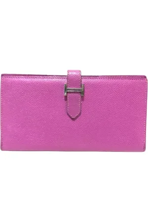 Hermès Pre-owned, unisex, Paars, ONE Size, Leer, Tweedehands leren portemonnees