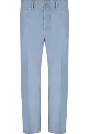 Nine In The Morning Jeans, Heren, Blauw, W30, Katoen, Blauwe Jeans voor Mannen